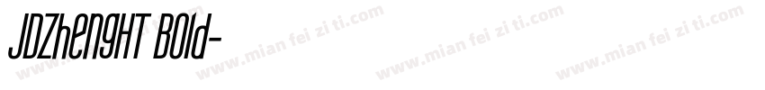 JDZhengHT Bold字体转换